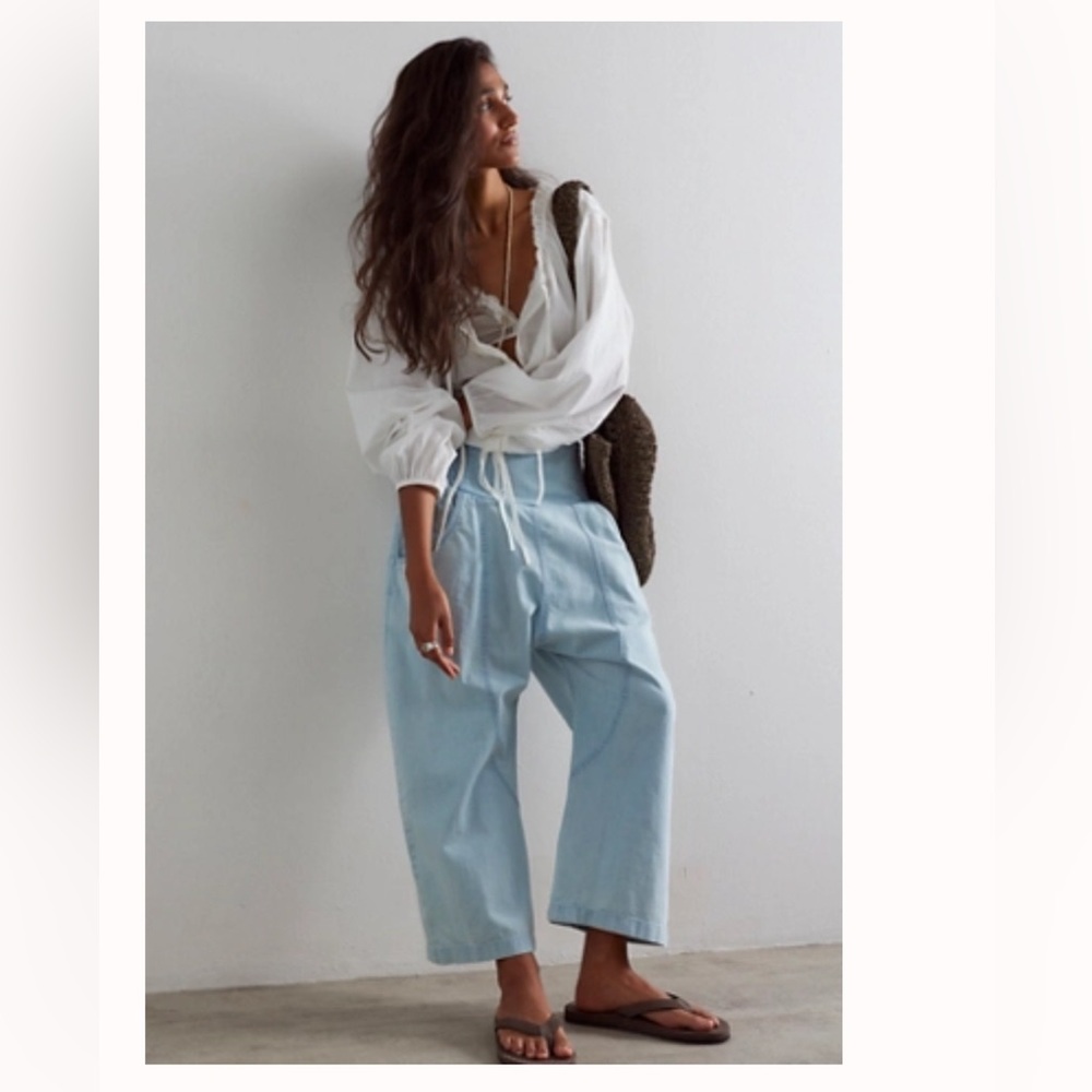 We The Free Lunan Crop Harem Jeans